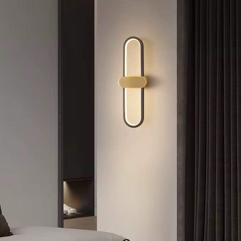 چراغ دیواری کنار تخت مدرن مینیمالیستی /دیوارکوب مناسب اتاق نشیمن/ چراغ دیواری LED هتل / چراغ دیواری تزئینی کد 9003