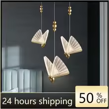 لوستر پروانه وارداتی آویز تکی و دوتایی و سه تایی و چهارتایی در بال شفاف و رنگی مناسب کنارتختخواب و باکس کابینت و راهرو و راه پله وکنار پرده و تلویزیون و
