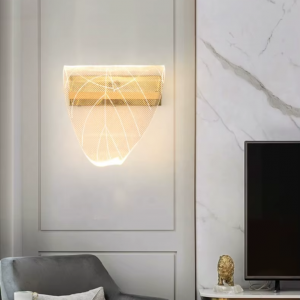 چراغ دیواری حلقهای LED راهرویی، آباژور الماسی شکل آراندلا، دیوارکوب LED لوکس، چراغ دیواری کنار تخت خواب، چراغ دیواری راهرویی اتاق خواب