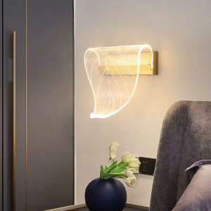 چراغ دیواری حلقهای LED راهرویی، آباژور الماسی شکل آراندلا، دیوارکوب LED لوکس، چراغ دیواری کنار تخت خواب، چراغ دیواری راهرویی اتاق خواب