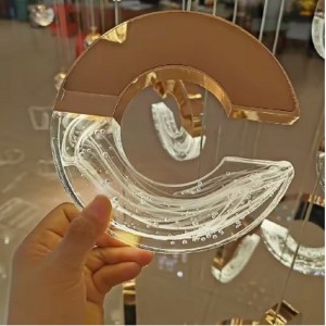 ست چراغ دیوارکوب و آویز جدید و وارداتی طرح ماه با کریستال ابری مناسب کنار تختخواب و آینه ها