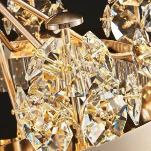 لوستر لاینر دو طبقه کریستالی کریسمس