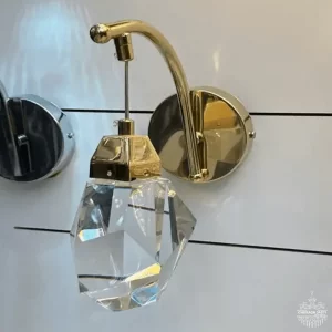 چراغ دیوارکوب نوری وارداتی کریستال سه بعدی