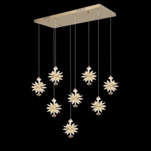 دیوارکوب پرنور با بدنه مشکی -طلایی طرح گوزن و حباب با نور ال ای دی سه حالته