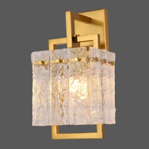 دیوارکوب شارژی کریستالی مدرن با قابلیت استفاده از لامپ شارژی و لامپ معمولی – مناسب پذیرایی و اتاق خواب