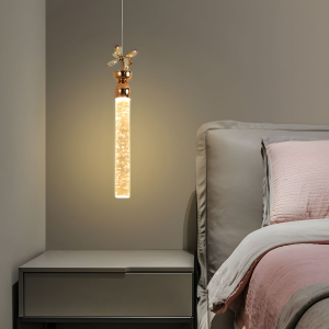 آویز سقفی کریستالی نور گرم و آفتابی برای نشیمن