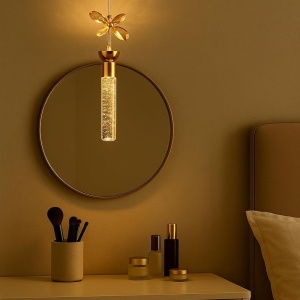 آویز سقفی کریستالی نور گرم و آفتابی برای نشیمن