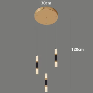 لوستر آویز کریستالی LED با ست چراغ دیواری | چراغ آویز سقفی نور گرم و افتابی | چراغ تزئینی مدرن با رنگ طلایی برای اتاق نشیمن، اتاق خواب، غذاخوری و باکس و بار و بوفه