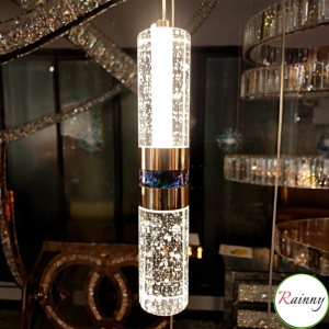 چراغ آویز بلند مدرن LED، نورپردازی لوله‌ای برای اتاق خواب، اتاق نشیمن، غذاخوری، لامپ‌های آویز کنار تخت، نورپردازی خطی، دکور