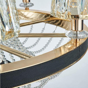 لوستر کریستالی شیک و لوکس وارداتی برای ویلاها، کلوپ‌ها، راهروها، طبقات دوبلکس، اتاق‌های نشیمن بار، کافه‌ها، سالن‌های ضیافت، اتاق‌های خواب، اتاق‌های غذاخوری با ست کامل