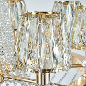 لوستر کریستالی شیک و لوکس وارداتی برای ویلاها، کلوپ‌ها، راهروها، طبقات دوبلکس، اتاق‌های نشیمن بار، کافه‌ها، سالن‌های ضیافت، اتاق‌های خواب، اتاق‌های غذاخوری با ست کامل