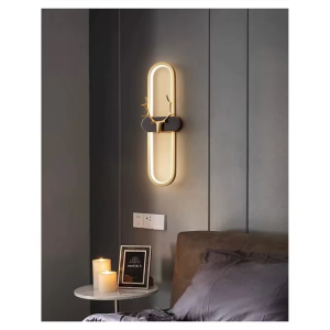 چراغ دیواری کنار تخت مدرن مینیمالیستی /دیوارکوب مناسب اتاق نشیمن/ چراغ دیواری LED هتل / چراغ دیواری تزئینی کد 9003
