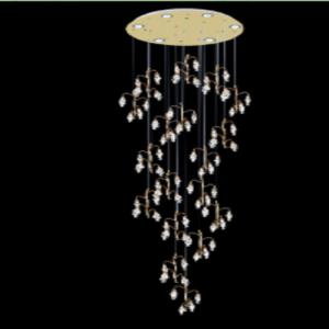 لوستر اویز و دیوارکوب یا سقفی ابری کریستالی و خاص با کد 5681