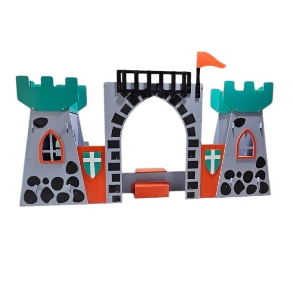 دکور چوبی خانه بازی طرح قلعه شنی