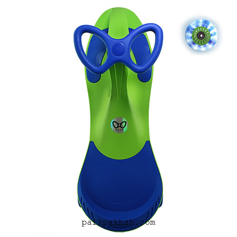 سه چرخه لوپ کار چرخ ژله ای چراغ دار سبز آبی LOOPCAR LED