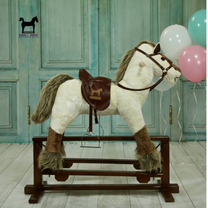 راکر اسب پاندولی رنگ سفید