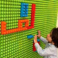 صفحه لگو دیواری کودک 1 * 1 متر