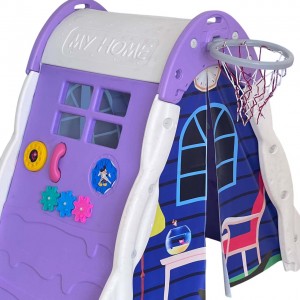 کلبه بازی کودک مدل هپی بنفش