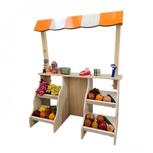 اسباب بازی خانه مشاغل سوپر مارکت چوبی کودک مدل ترنج