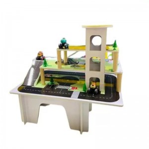 پیست ماشین بازی کودک چوبی  3 طبقه