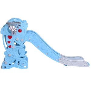 سرسره کودک مدل دلفین 3 پله رنگ (آبی/سبزآبی)