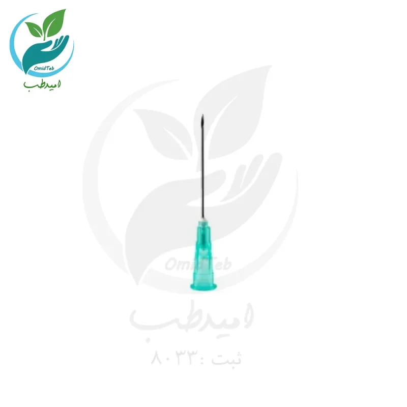 سر سوزن سبز گیج 21 طول 30 میلیمتر حلما