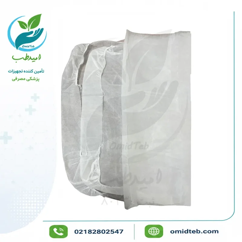 روتختی یکبار مصرف ۸۰×۲۲۰ دور کش سفید ۳۸ گرم