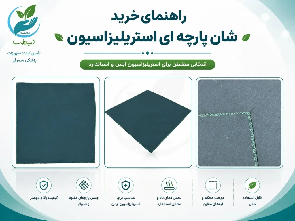 شان پارچه‌ای استریلیزاسیون؛ کاربرد، انواع و راهنمای خرید
