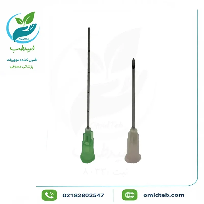 میکروکانولا گیج ۲۱ طول ۵۰ میلی‌متر حلما طب