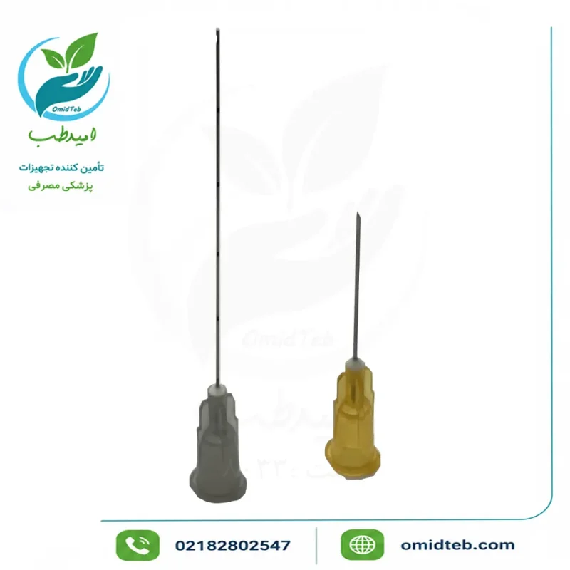 میکروکانولا گیج ۲۷ طول ۵۰ میلی‌متر حلما طب