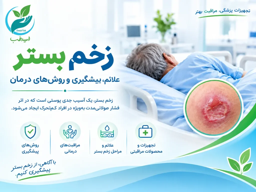 زخم بستر؛ علت، مراحل، درمان و پیشگیری