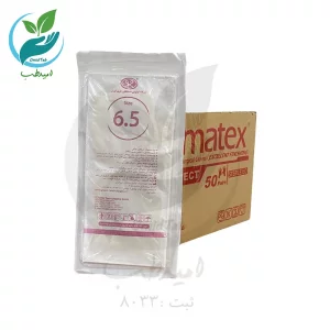 دستکش استریل حریر  سایز 6.5