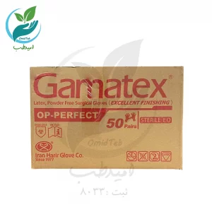 دستکش استریل حریر  سایز 6.5