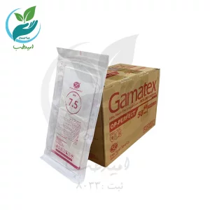 دستکش استریل حریر بدون پودر سایز 7.5