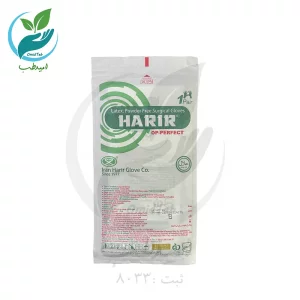 دستکش جراحی حریر بدون پودر سایز 8