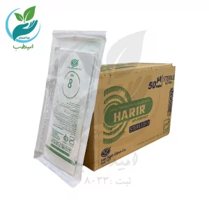 دستکش جراحی لاتکس استریل حریر  سایز 8