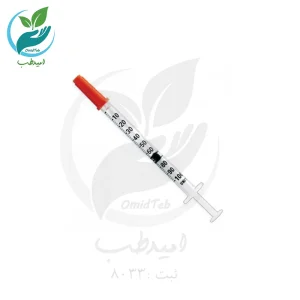 سرنگ انسولین بی دی حجم 1 میلی لیتر
