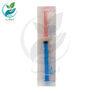 سرنگ 3 سی سی پیچی دو سر سوزن آوا
