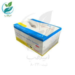 سرنگ انسولین 1 سی سی G30 یکپارچه آوا بسته بندی تکی