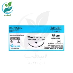 نخ بخیه سیلک 3/0 ریورس کات سوپا