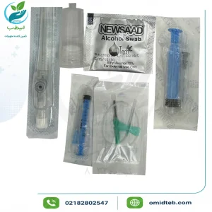 محتویات کامل کیت PRP زیبایی ۴۰ سی‌سی شامل لوله، اکتیواتور و سرسوزن مزو