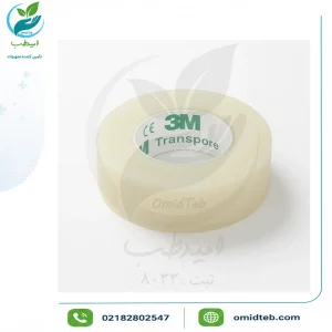 چسب لیفت بینی بی‌رنگ تری‌ ام مدل Transpore سایز ۱.۲۵ سانتی‌متر (اصلی)