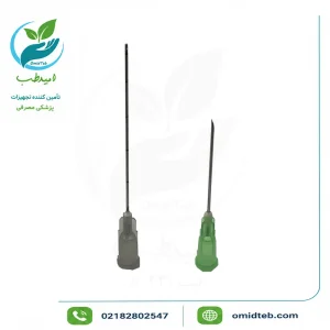 میکروکانولا گیج ۲۲ طول ۵۰ میلی‌متر حلما طب