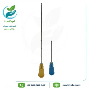 میکروکانولا گیج ۲۵ طول ۷۰ میلی‌متر حلما طب