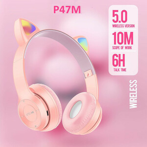 هدفون بلوتوثی گربه ای مدل MZ-47