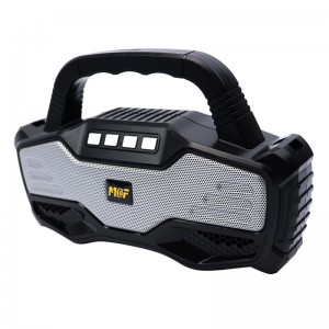 خرید اسپیکر بلوتوثی قابل حمل M&F مدل MF-201 | باتری ۱۲۰۰ mAh و ورودی AUX/USB