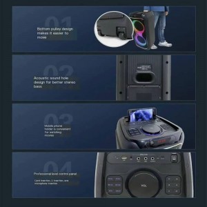 اسپیکر بلوتوثی بی تی اس 8 اینچ مدل BTS-2109