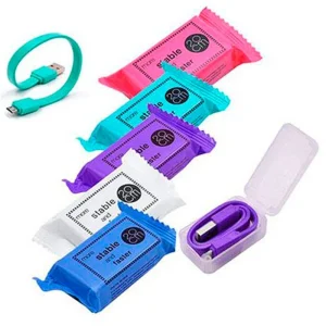 کارتن( 100 تا 1000 عددی )کابل تبدیل USB به میکرو USB مدل شکلاتی طول 20 سانتی متر