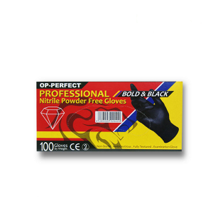 دستکش نیتریل مشکی برند OP-PERFECT