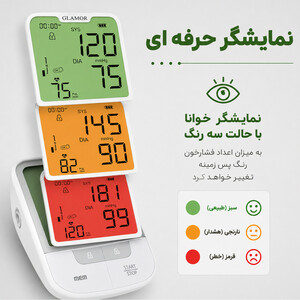 فشارسنج بازویی دیجیتال گلامور مدل DBP-6181